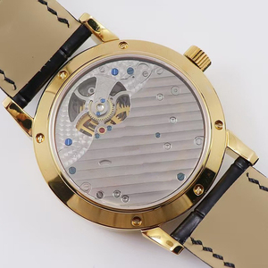 Reloj de Lujo para Hombre de Alta Gama, Gran Venta, Automático, Tourbillon, Cristal de Zafiro, Caja Plateada, Esfera de Esmalte Blanco, Correa de Cuero Negra, 2026 - Product Image 3
