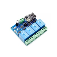 ESP8266 12V WiFi Smart Home IoT Relay Commutateur de télécommande à quatre voies avec application mobile pour la domotique