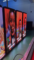 Poste de iluminación de calle al aire libre, pantalla led P4, P5, P6, pantalla de publicidad de carretera, cartelera Solar, luces LED, poste de calle