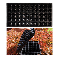 Plateaux de Culture pour Germination de Semences de Fleurs et Légumes, Plateaux de Pépinière de Jardin DDA329 Durables, 21/32/50/72/105/128 Cellules, Noir