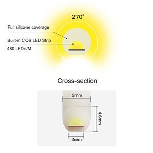 ไฟนีออนซิลิโคนแบบ COB LED ขนาด 5 มม. ให้แสงสว่าง 270 องศา กันน้ำ IP65 สำหรับตกแต่งสวนภายนอกอาคาร - Product Image 4