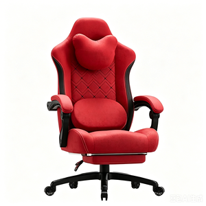 Chaise de Gaming 2026 Haut de Gamme à Dossier Haut, en Tissu Respirant, avec Massage Vibrant Chauffant et Support Lombaire Chauffant - Product Image 4