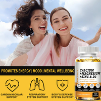 Complément Immunitaire OEM Ca Mg Zn D3 D – Comprimés de Calcium, Magnésium et Zinc 	 Capsules de gélules molles pour des os solides