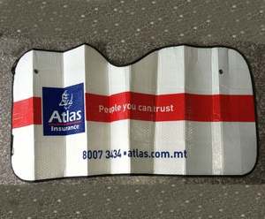 Parasol Retráctil Plegable Personalizado de Espuma EVA para Ventana Delantera de Coche, Diseño de Burbuja, Protección UV Duradera, Logotipo Personalizado con Serigrafía - Product Image 3