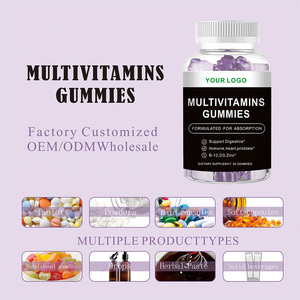 Gummies multivitaminées OEM/ODM pour femmes avec vitamine D3, zinc, oméga 3, densité osseuse améliorée, 60 unités par flacon pour adultes - Product Image 2