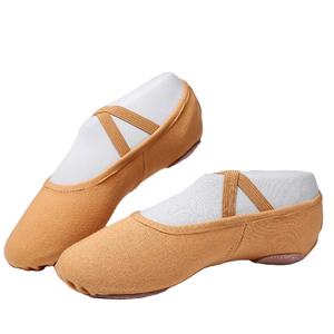 Chaussons de <span class=keywords><strong>danse</strong></span> de ballet roses pour femmes, en toile extensible Performa, à semelle fendue, pour filles - Product Image 3
