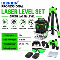 Niveau laser numérique vert HIERKIN fiable pour la construction d'entrepôts en structure métallique et l'aménagement de magasins de détail