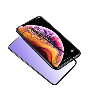 3D <span class=keywords><strong>Anti</strong></span> Bleu Lumière En Verre Trempé 9H Pour iPhone XS MAX Givré <span class=keywords><strong>Protection</strong></span> Plein Écran Protecteur Film Protecteur - Product Image 1