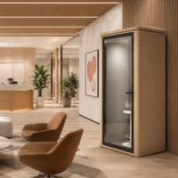Cabine Acoustique Mobile FlexSpace pour Bureau – Cabine Téléphonique Insonorisée pour Espaces de Travail Ouverts et Coworking
