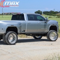 Jantes de camion forgées polies 22x14 24x14 28x16 8x170 8x180 à déport profond, jantes personnalisées SRW pour Ford F250 F350 pour GMC Sierra 3500HD