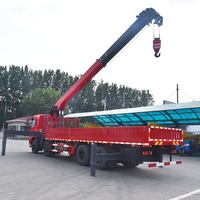 Mini-grue montée sur camion, capacité de 3 à 16 tonnes, avec bras hydraulique Zoomlion, hauteur de levage de 25 m pour la construction