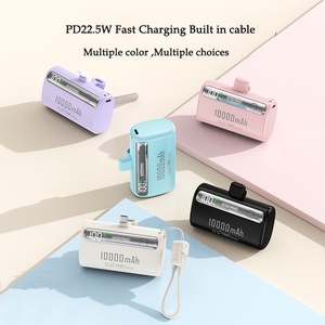 Batterie externe capsule 10000 mAh la plus vendue en Corée avec câble intégré, mini chargeur <span class=keywords><strong>de</strong></span> poche portable ultra-rapide – Commandez <span class=keywords><strong>maintenant</strong></span> - Product Image 5