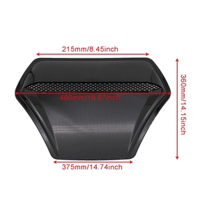 ตะแกรงกันแมลงหน้ารถยนต์สีดำ Universal TL วัสดุ ABS อุปกรณ์ตกแต่งภายนอกรถยนต์ - Product Image 2