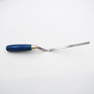 Outils de maçonnerie industriels de 12 mm, manche en bois, truelle de maçonnerie, acier au carbone, acier inoxydable, truelle à calfeutrer, plâtre - Product Image 5
