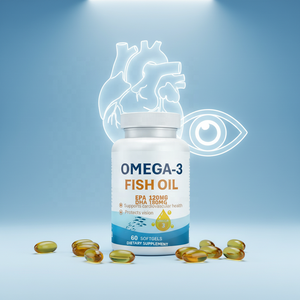 น้ำมันปลาโอเมก้า-<span class=keywords><strong>3</strong></span> สำหรับผู้ใหญ่ แบบซอฟต์เจล 60 แคปซูล ขายส่ง |   อาหารเสริมบำรุงสุขภาพหัวใจและกระดูก EPA120 มก. DHA180 มก. - Product Image 5