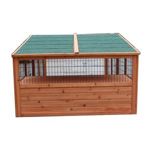 Poulailler ambulant extérieur Cage pour furet et volaille <span class=keywords><strong>Enclos</strong></span> en bois pour lapins avec course spacieuse - Product Image 5