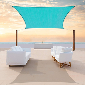 Voile d'<span class=keywords><strong>ombrage</strong></span> perforée en HDPE vert turquoise 2x3m <span class=keywords><strong>pour</strong></span> jardin, patio, terrasse, auvent et <span class=keywords><strong>pergola</strong></span> - Product Image 5
