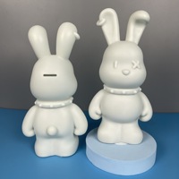 Adornos de Conejo Fluido para Manualidades DIY al por Mayor, Artesanías de Resina Hechas a Mano con Patrón de Animal Esculpido para Regalos y Figuras de Modelo