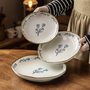 <span class=keywords><strong>Vaisselle</strong></span> de restaurant en céramique <span class=keywords><strong>artisanale</strong></span> de style européen, motif végétal, pour hôtels, compatible lave-<span class=keywords><strong>vaisselle</strong></span> et micro-ondes, résistante à la chaleur - Product Image 3