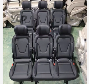 Siège Vito en cuir noir d'origine YLD 2025 pour Mercedes <span class=keywords><strong>Viano</strong></span> Vito Classe V, pliable sur les modèles W447/Metris/Vito/V250/V300 - Product Image 1