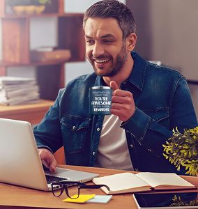 <span class=keywords><strong>Mug</strong></span> à café en acier inoxydable avec citation inspirante imprimée, avec poignée, cadeau d'encouragement pour un anniversaire, des vacances, pour un <span class=keywords><strong>homme</strong></span>, lui, papa, gars - Product Image 4