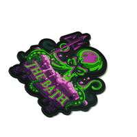 Écusson personnalisé en caoutchouc PVC souple avec logo 3d Velcroes avec crochet et boucle Écusson en PVC