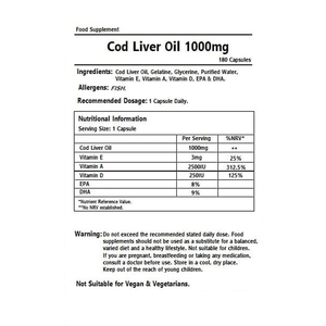 Vitaminas de ALTA CALIDAD y aceite de hígado de bacalao y EPA y DHA en cápsulas blandas. Apoya la salud del corazón, la función cerebral y MEJORAN LA INMUNITAD. - Product Image 4