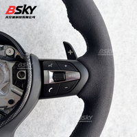 Volant en suède et fibre de carbone pour BMW E90 F30 F20 X5 F15 F10 M3 M6 X6 E71 F25 F31 F36 F11 F15 F22 F86 F85 E60 X1 F48 F82 M