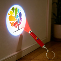 Porte-clés LED personnalisé pas cher, mini lampe torche, projecteur LED ultra lumineux