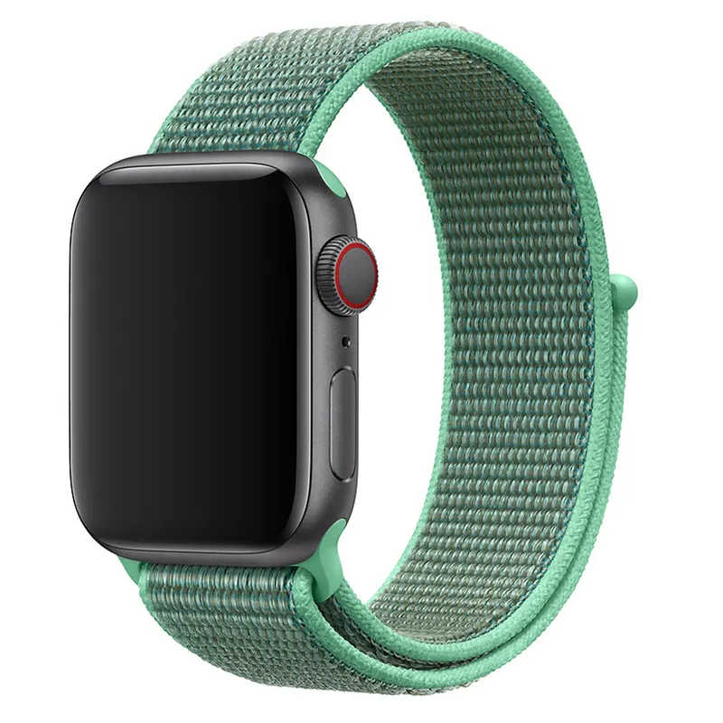 85+ Colors Breathable Fabric Loop Replacement Sport Nylon Smart Watch Strap Band for Apple Watch Ultra 8 7 6 5 4