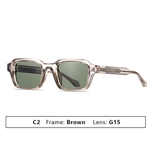 Finewell SZ8106 New Fashion 2025 Luxury Vintage Custom Logo Small <b>Square</b> UV400 Full Rim <b>Sunglasses</b> Unisex - Product Image 5
