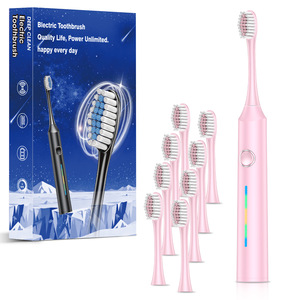 Brosse à dents électrique rechargeable 10000~19999 tr/min avec poils doux, 4 têtes de brosse de rechange - Product Image 5