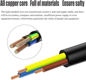 Cable <span class=keywords><strong>de</strong></span> alimentación Universal <span class=keywords><strong>de</strong></span> 3 clavijas, IEC-60320 IEC320 <span class=keywords><strong>C5</strong></span> a NEMA 5-15P 3 - Product Image 5