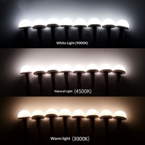 Lámpara Moderna <span class=keywords><strong>para</strong></span> Espejo de Maquillaje con Tornillos de Plástico de 50 mm, Iluminación de 5V/12V y Diseño <span class=keywords><strong>para</strong></span> Bombilla - Product Image 3