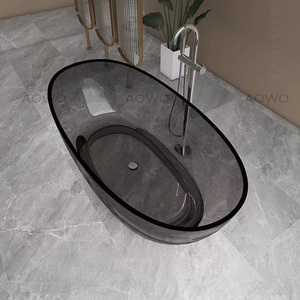 Baignoire en résine baignoire transparente bains à remous autoportants siil <span class=keywords><strong>iyo</strong></span> gus iskujira baignoire spa baignoire en résine transparente solide violette - Product Image 5