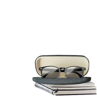 Étui à lunettes rigide à logo personnalisé étui à lunettes de soleil en fer tendance pour monture optique lunettes d'ordinateur boîte durable