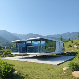 Casa Cápsula Modular Prefabricada, Ecológica, con Energía Solar, Precio Competitivo, Estructura <span class=keywords><strong>de</strong></span> Acero Resistente, Garantía <span class=keywords><strong>de</strong></span> 5 Años - Product Image 1