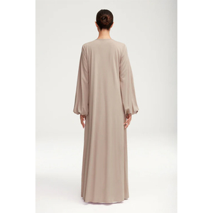 2024 nouvelle femme Wrap taille femmes Maxi modeste traditionnel femmes islamique <span class=keywords><strong>robe</strong></span> musulmane Abaya 2 pièces ensemble - Product Image 5
