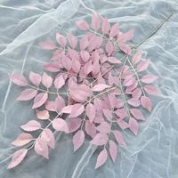 100cm Faux Feuilles Feuilles Ficus Artificielles pour Décorations Intérieures
