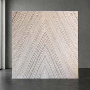 Revêtement mural intérieur en pierre naturelle, dalle mince en marbre blanc, design contemporain, finition de surface durable - Product Image 3