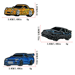 Broches en alliage métallique pour voiture, broches unisexes en alliage de zinc, cadeau tendance - Product Image 5