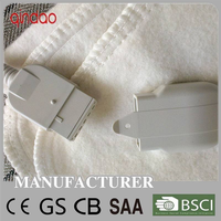 Couverture électrique à double commande avec deux zones chauffantes et protection contre la surchauffe pour lit double, utilisation hivernale à la maison et en voiture