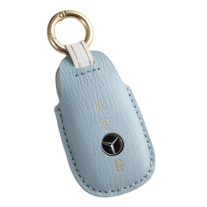 Funda de Cuero de Alta Calidad para Llave de Coche de Lujo para Benz, 3 Botones, E260 L300, Estuche para Llaves, Accesorio, Porta Llaves, Cartera - Product Image 6