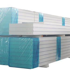 Panneaux sandwich en acier isolés pour chambre froide industrielle, épaisseur 50 mm, 75 mm, 80 mm, 100 mm, résistants au feu, ignifuges B1, isolation thermique - Product Image 2