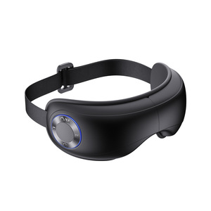 Eye Massager Full Coverage Airbag Vibration <b>Heat</b> Therapy Rechargeable <b>USB</b> Type C 1000mAh PU Leather - Product Image 2