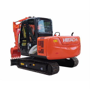 รถขุดขนาดเล็กฮิตาชิ ZX75 โปรโมชั่นสุดฮอต 7 ตัน เครื่องไฮดรอลิกแบบตีนตะขาบ เครื่องยนต์อีซูซุ พร้อมเกียร์บ็อกซ์ ชิ้นส่วนหลัก PLC ครบชุด - Product Image 1