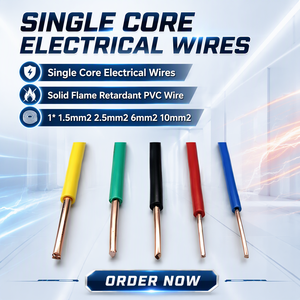 <span class=keywords><strong>สาย</strong></span><span class=keywords><strong>ไฟ</strong></span>ทองแดง H07V-U แบบ PVC <span class=keywords><strong>ขนาด</strong></span> 1.5 มม. 2.5 มม. 6 มม. 4 ตร.มม. <span class=keywords><strong>สาย</strong></span><span class=keywords><strong>ไฟ</strong></span>โพลีแคบ สำหรับงานทำความร้อนและงานเดินสาย<span class=keywords><strong>ไฟ</strong></span>ในอาคาร - Product Image 6