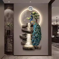 Nouvelle Tendance Art Déco : Peinture Murale Écologique de Luxe, Paysage en Cristal, Montagne et Arbre Décoratif pour Chambre et Couloir