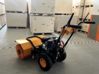 Balayeuse à neige 6,5 CV 3-en-1 autotractée, souffleuse à neige, balayeuse, démarrage électrique, certifiée CE, essence, largeur de travail 80 cm, démarrage électrique
