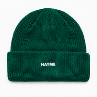 Bonnet d'hiver chaud et tendance avec logo brodé, style streetwear, à revers côtelé, unisexe